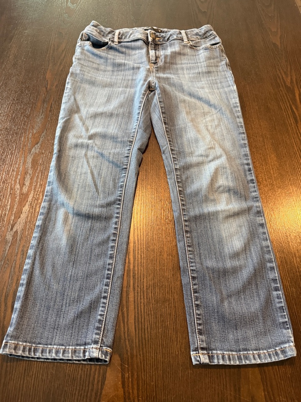 Simply Vera Vera Wang Faded Light Blue Straight Leg Jeans